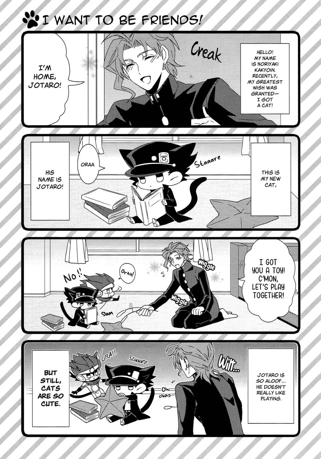 Page 12 Chapter Unknown_8eb8 Jojos Bizarre Adventure - Star Cats! Fast Contact (Doujinshi)