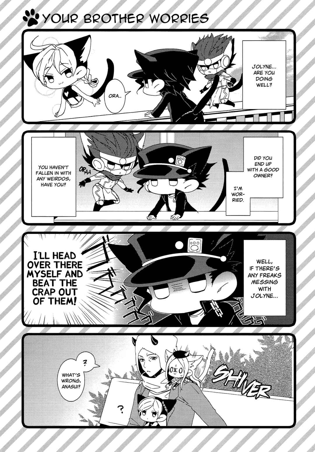 Page 14 Chapter Unknown_8eb8 Jojos Bizarre Adventure - Star Cats! Fast Contact (Doujinshi)