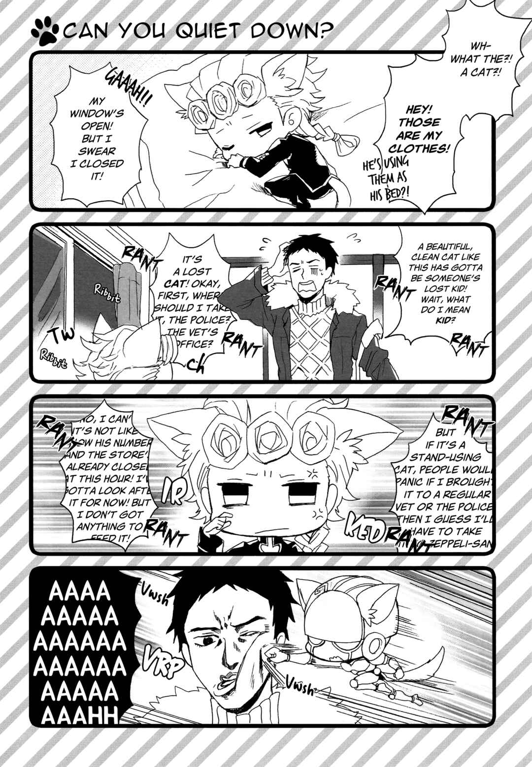 Page 21 Chapter Unknown_8eb8 Jojos Bizarre Adventure - Star Cats! Fast Contact (Doujinshi)