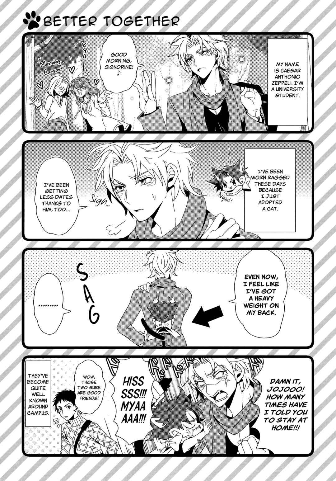 Page 8 Chapter Unknown_8eb8 Jojos Bizarre Adventure - Star Cats! Fast Contact (Doujinshi)