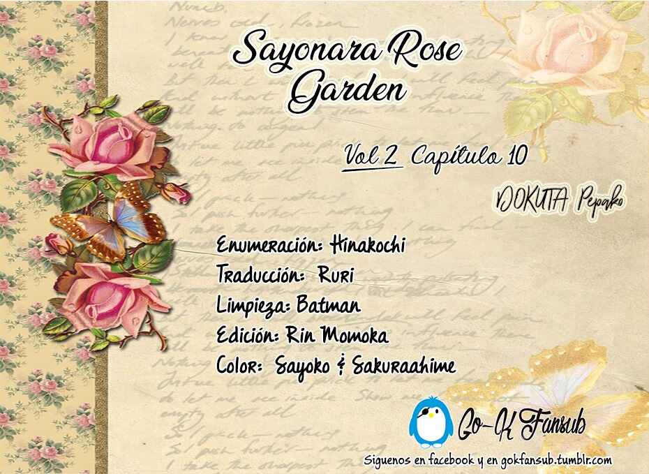Page 1 Chapter 10 Goodbye, My Rose Garden