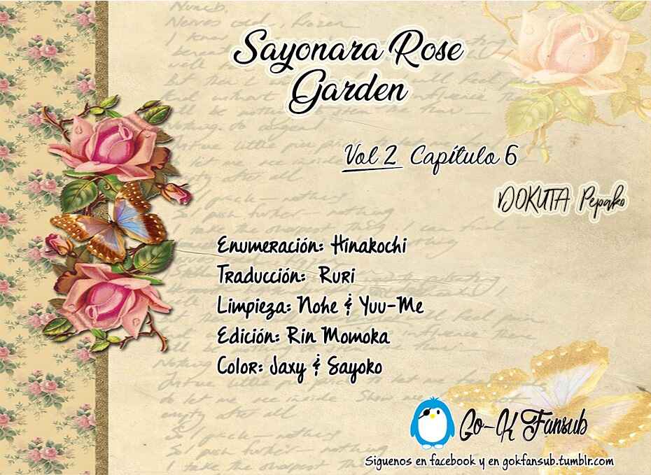 Page 1 Chapter 6 Goodbye, My Rose Garden