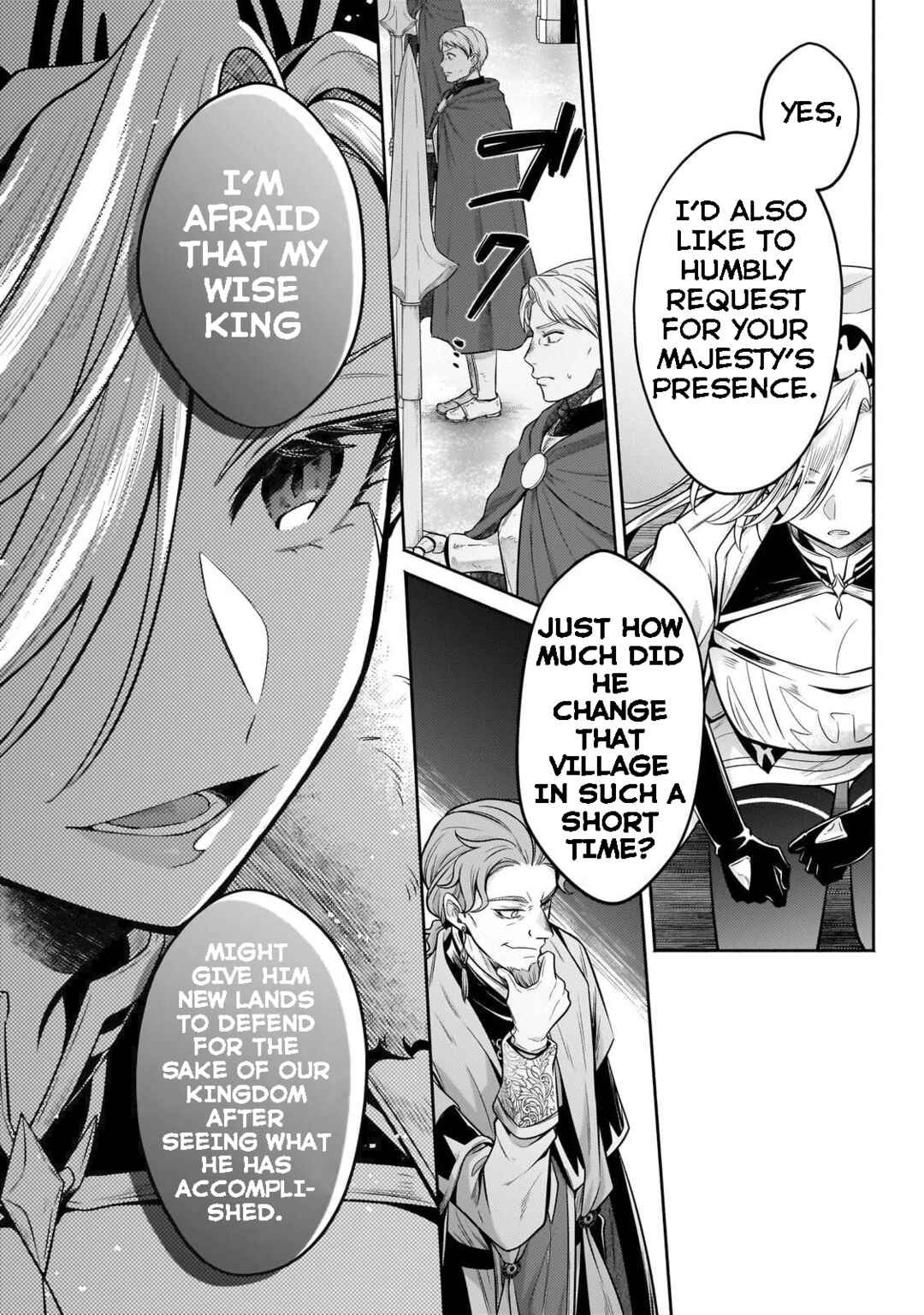 Page 14 Chapter 24 Okiraku Ryoushu no Tanoshii Ryouchi Bouei ~Seisan-kei Majutsu de Na mo na Kimura wo Saikyou no Jousai Toshi ni~