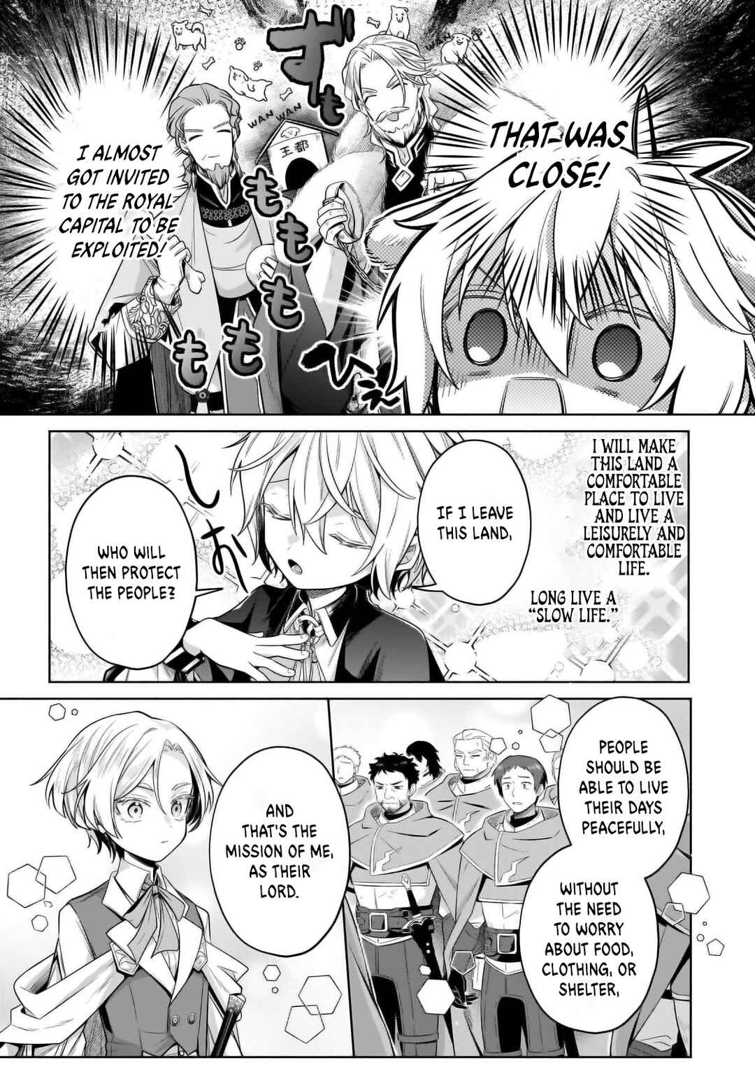 Page 4 Chapter 34.1 Okiraku Ryoushu no Tanoshii Ryouchi Bouei ~Seisan-kei Majutsu de Na mo na Kimura wo Saikyou no Jousai Toshi ni~