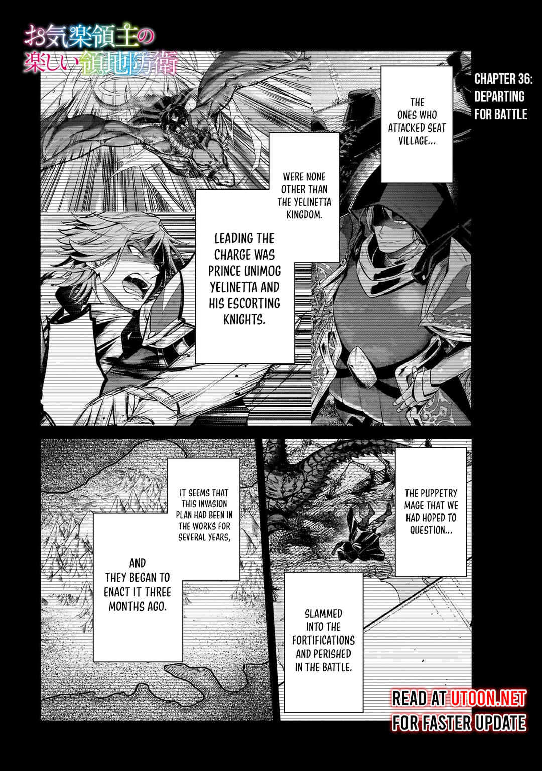 Page 2 Chapter 36.1 Okiraku Ryoushu no Tanoshii Ryouchi Bouei ~Seisan-kei Majutsu de Na mo na Kimura wo Saikyou no Jousai Toshi ni~