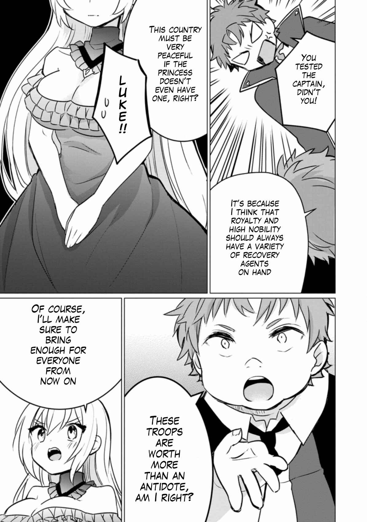 Page 8 Chapter 4 Tensei Saki ga Zannen Ouji Datta Ken ~Ima wa Fukkin 1-kai mo Dekinai kedo Yasete Isekai Sukuimasu~
