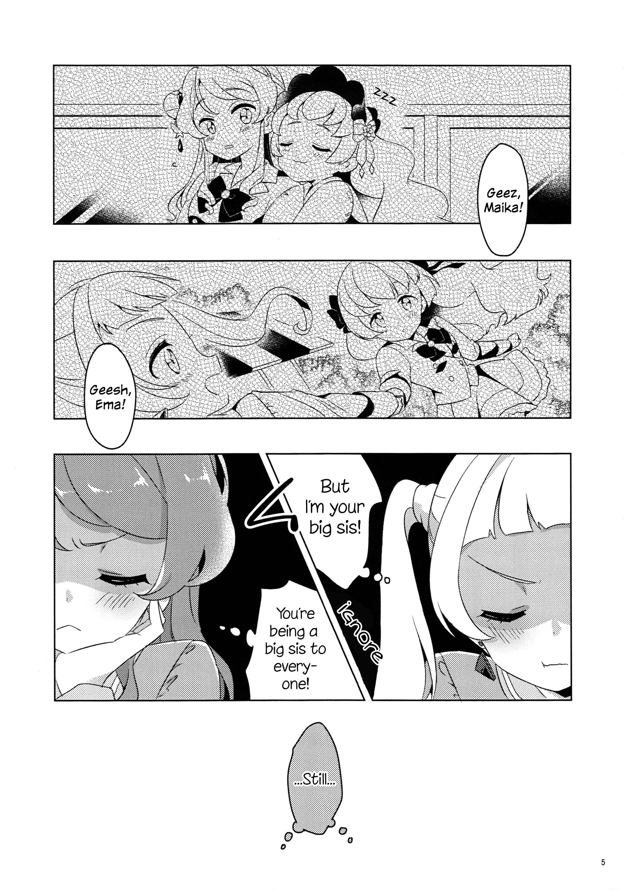 Page 4 Chapter Unknown_4455 Aikatsu Friends! - Koneko no Yakimochi (Doujinshi)