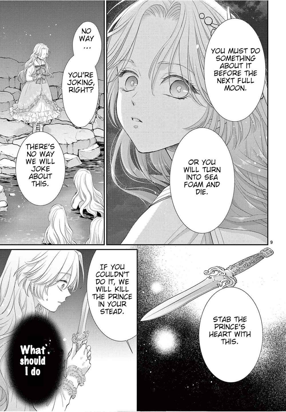 Page 9 Chapter 2 The Reincarnated Little Mermaid Does Not Want to Disappear as Foam