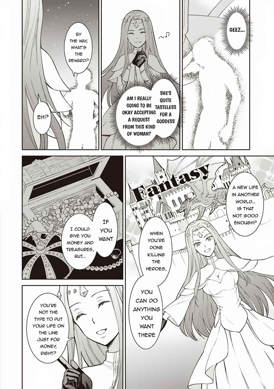 Page 12 Chapter 1 Venus Mission ~Moto Koroshiya de Youhei no Chuunen, Yuusha no Ansatsu wo Iraisare Isekai Tensei!~