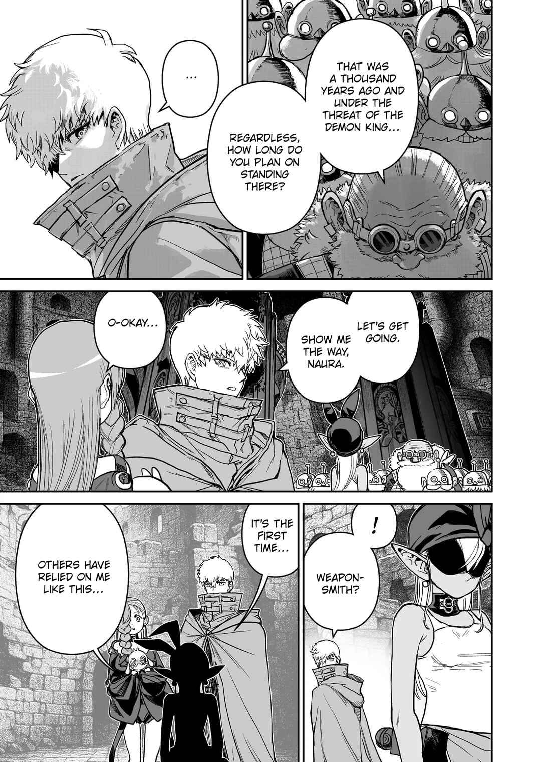 Page 7 Chapter 16 Abandoned ~Tsuyosugite Buki ga Kowareru Yuusha to Buki Shokunin no Elf~