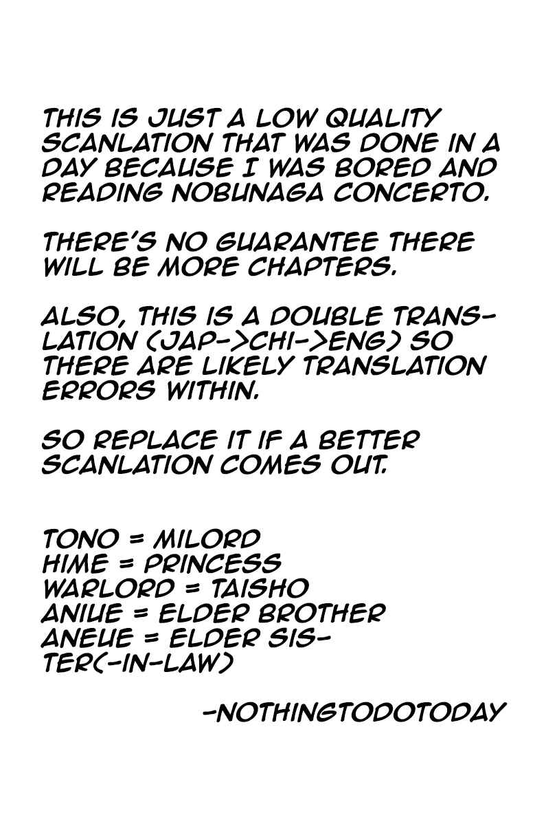 Page 1 Chapter 11 Nobunaga Concerto