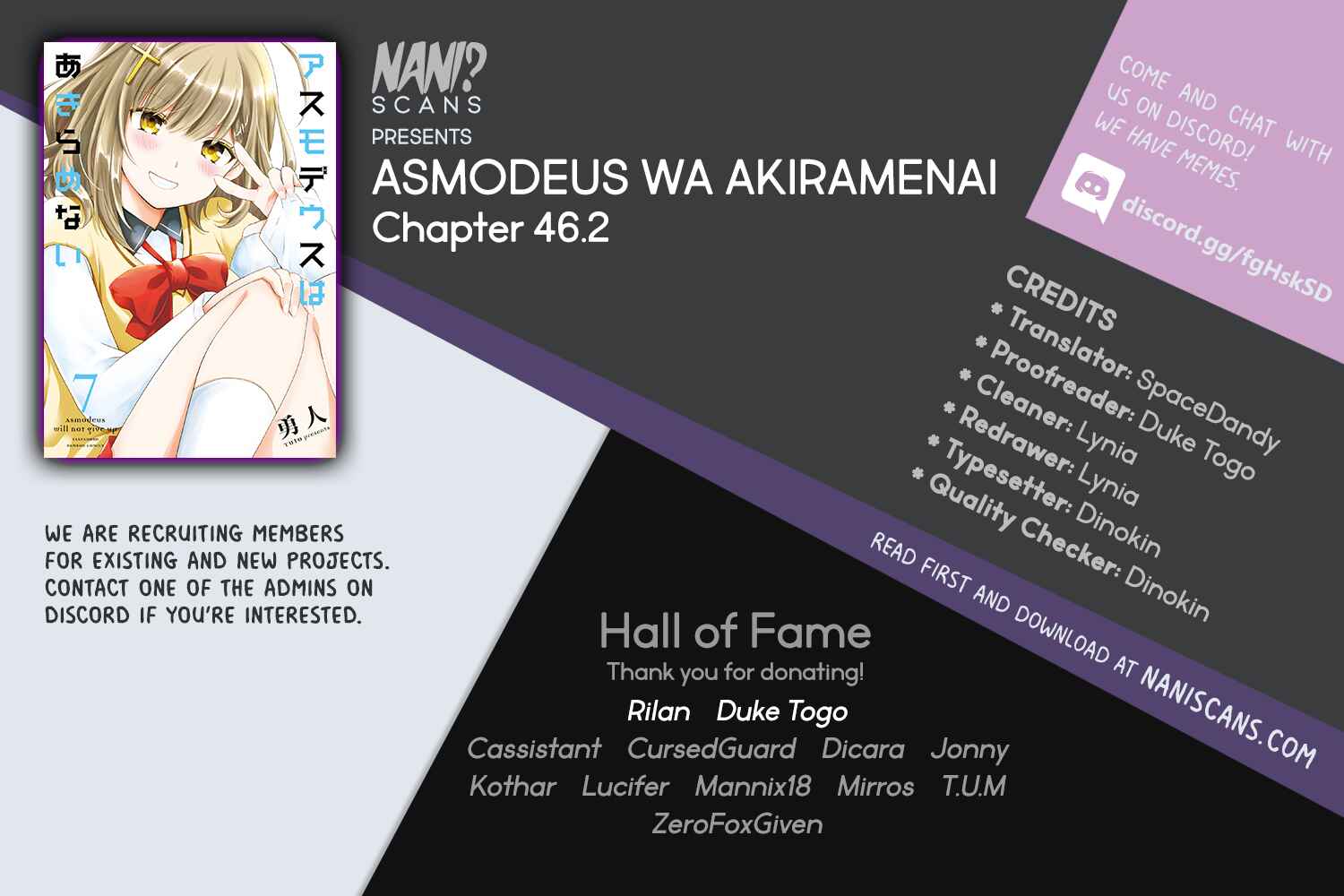 Page 1 Chapter 46.2 Asmodeus wa Akiramenai