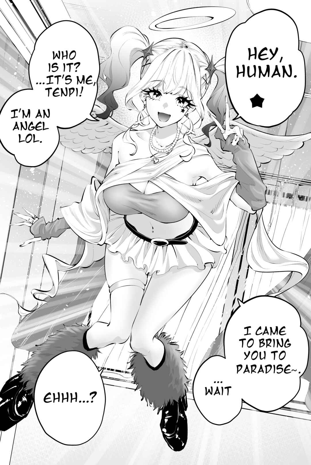 Page 1 Chapter Unknown_6c6d Omukae ni Kita Tenshi ga Gyaru de shita ★