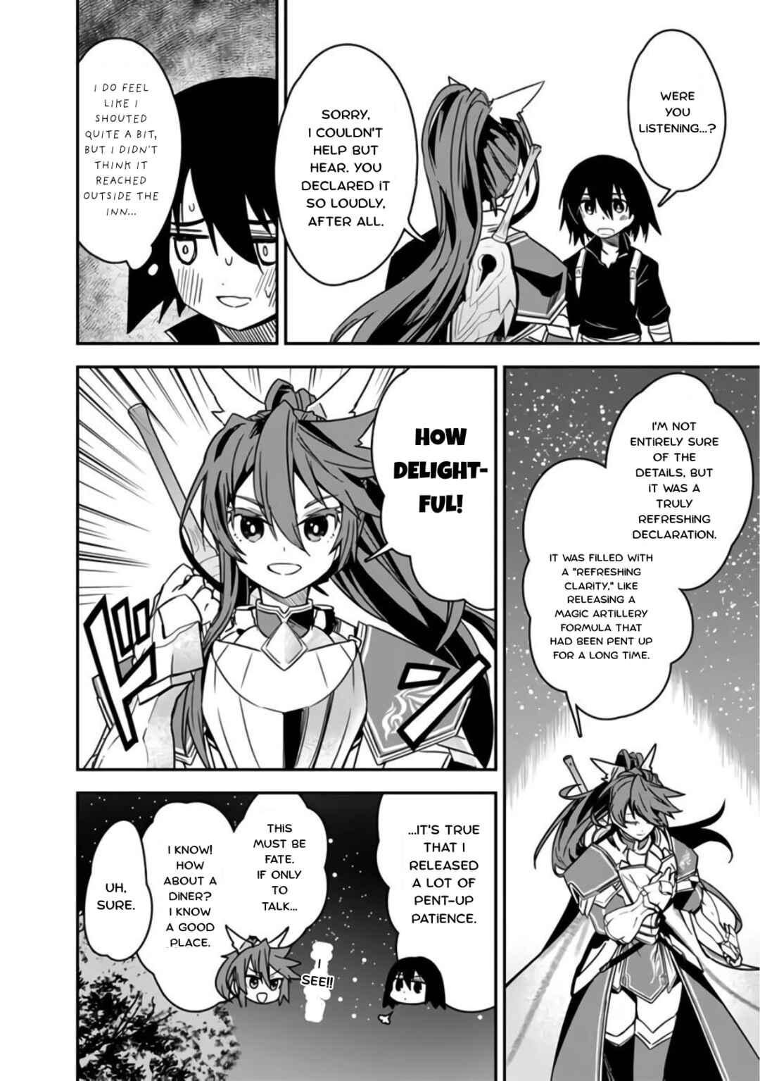 Page 12 Chapter 3 Kuroneko no Kenshi ~Black na Party wo Yametara S-kyuu Boukensha ni Scout Saremashita. Imasara Modotte kite to Iwaretemo Mousoi desu~