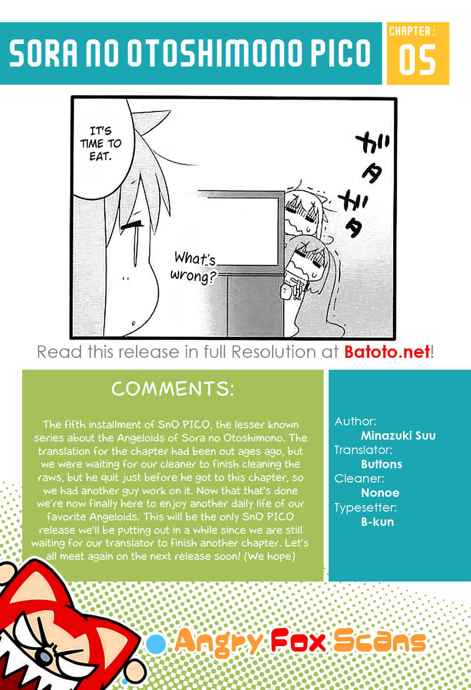 Page 12 Chapter 5 Sora no Otoshimono Pico