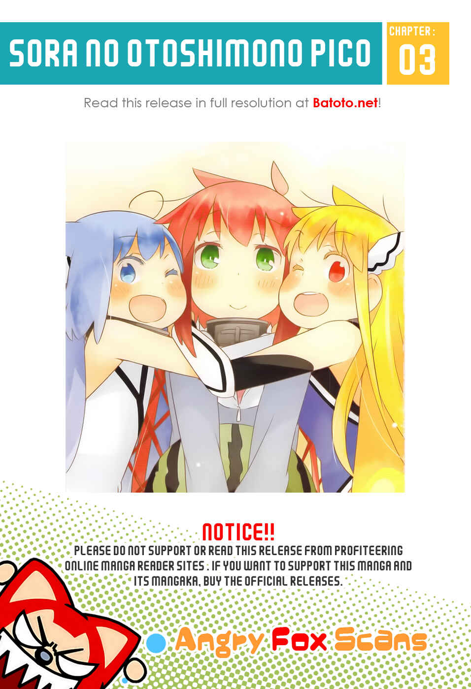 Page 1 Chapter 3 Sora no Otoshimono Pico
