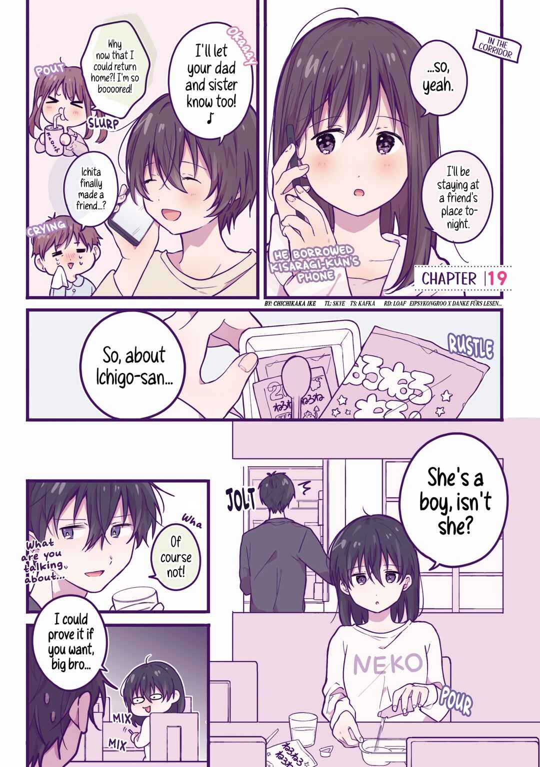 Page 1 Chapter 19 Ichigo-chan on Sundays