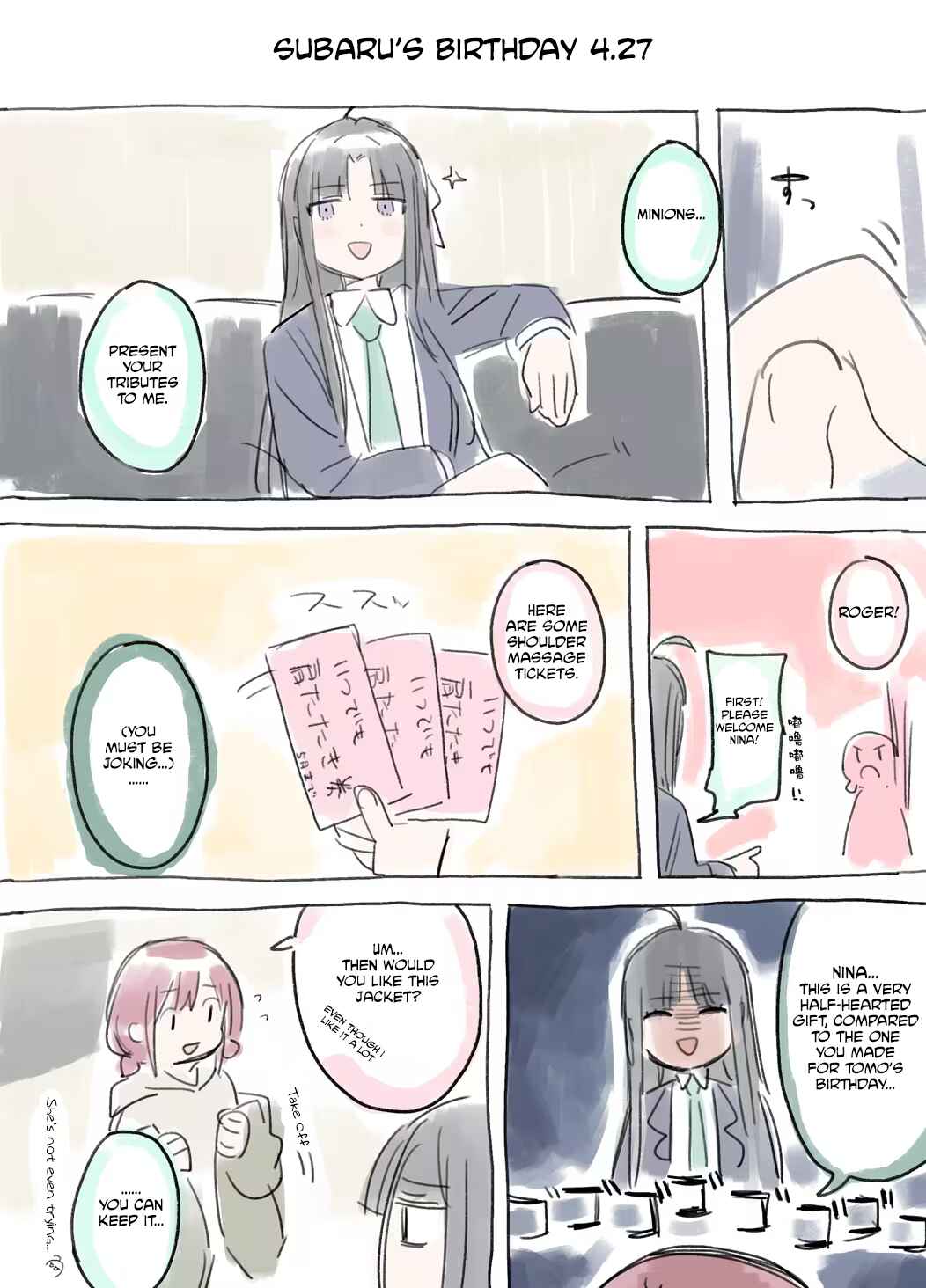 Page 1 Chapter Unknown_76ba Girls Band Cry - Subarus Birthday (Doujinshi)