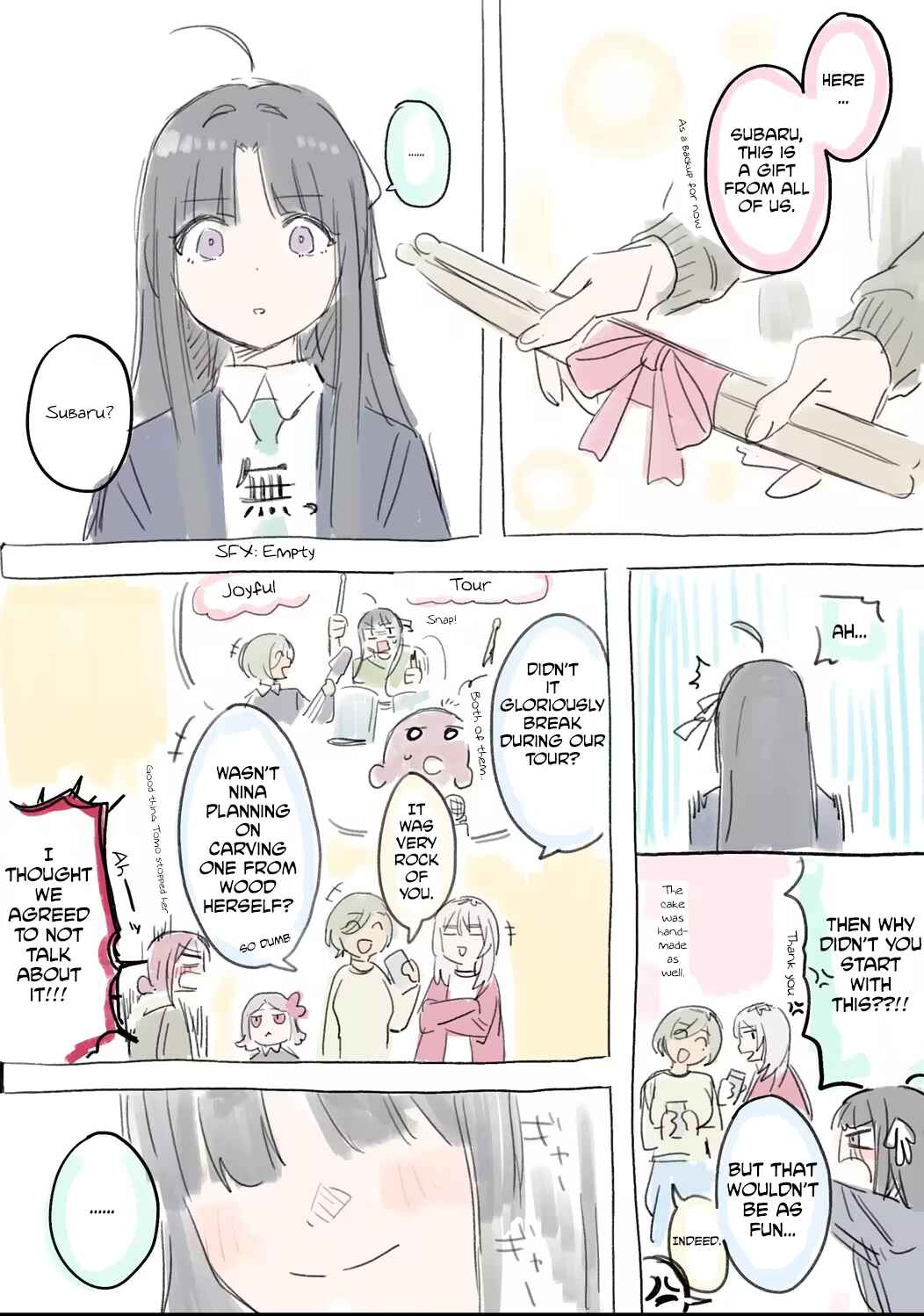Page 4 Chapter Unknown_76ba Girls Band Cry - Subarus Birthday (Doujinshi)