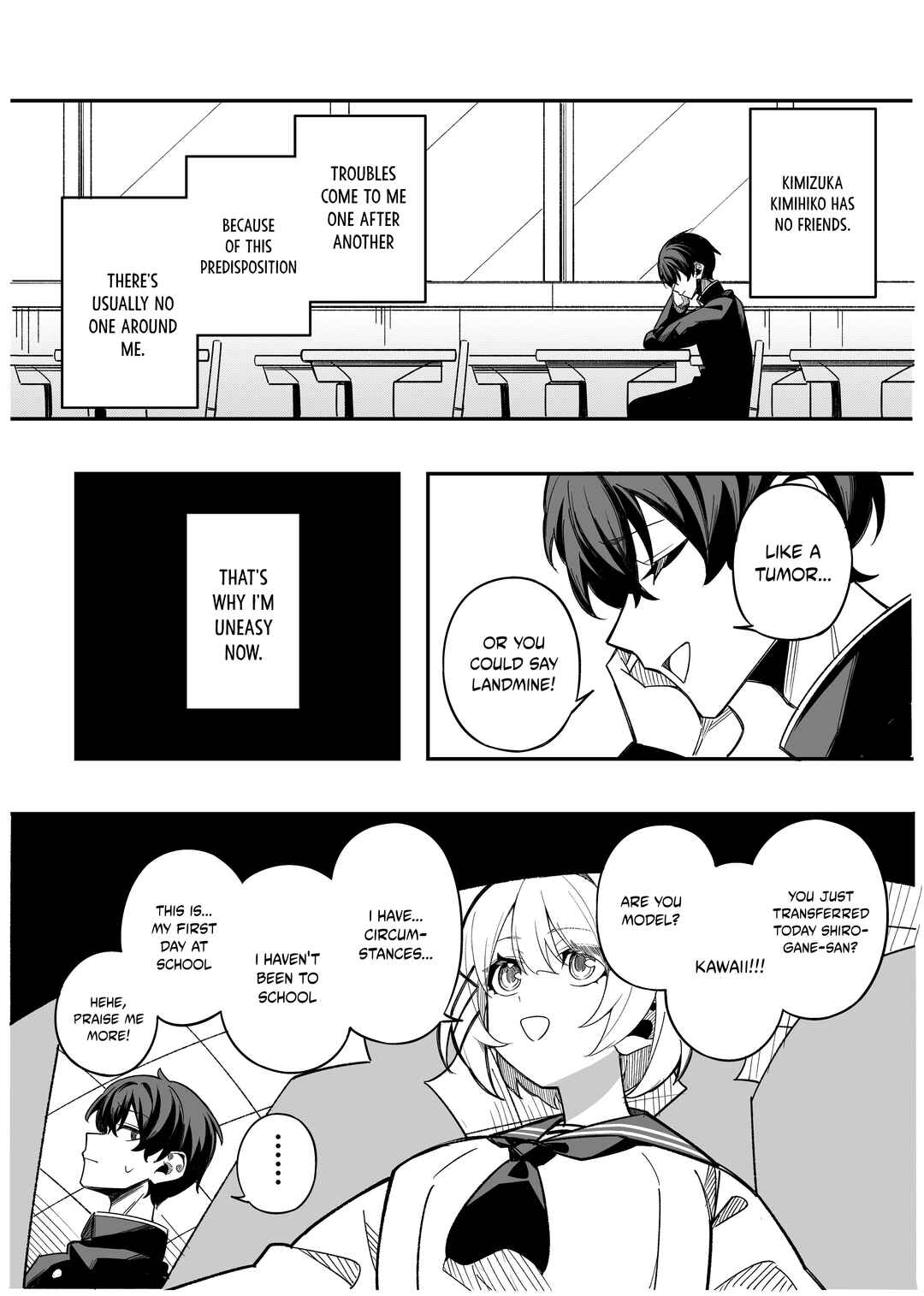 Page 1 Chapter 2 Gakuen Tanmoshi