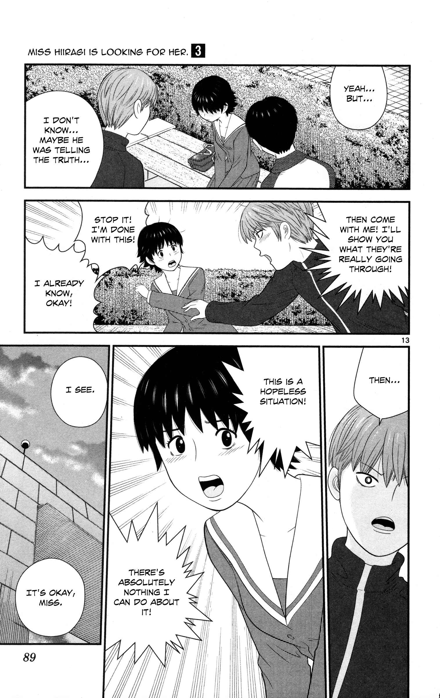 Page 13 Chapter 25 Miss Hiiragi is Looking for Herself