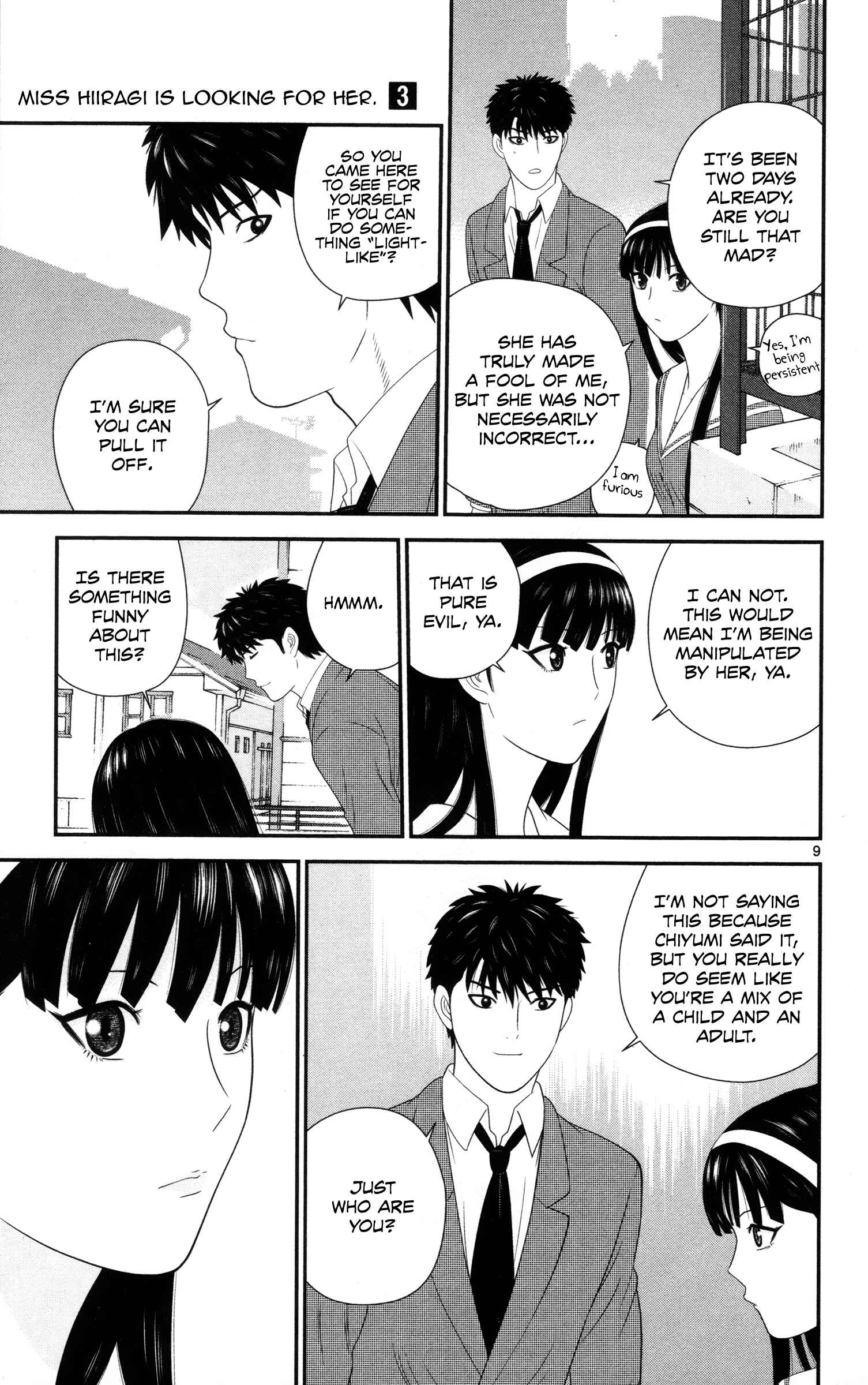 Page 9 Chapter 23 Miss Hiiragi is Looking for Herself