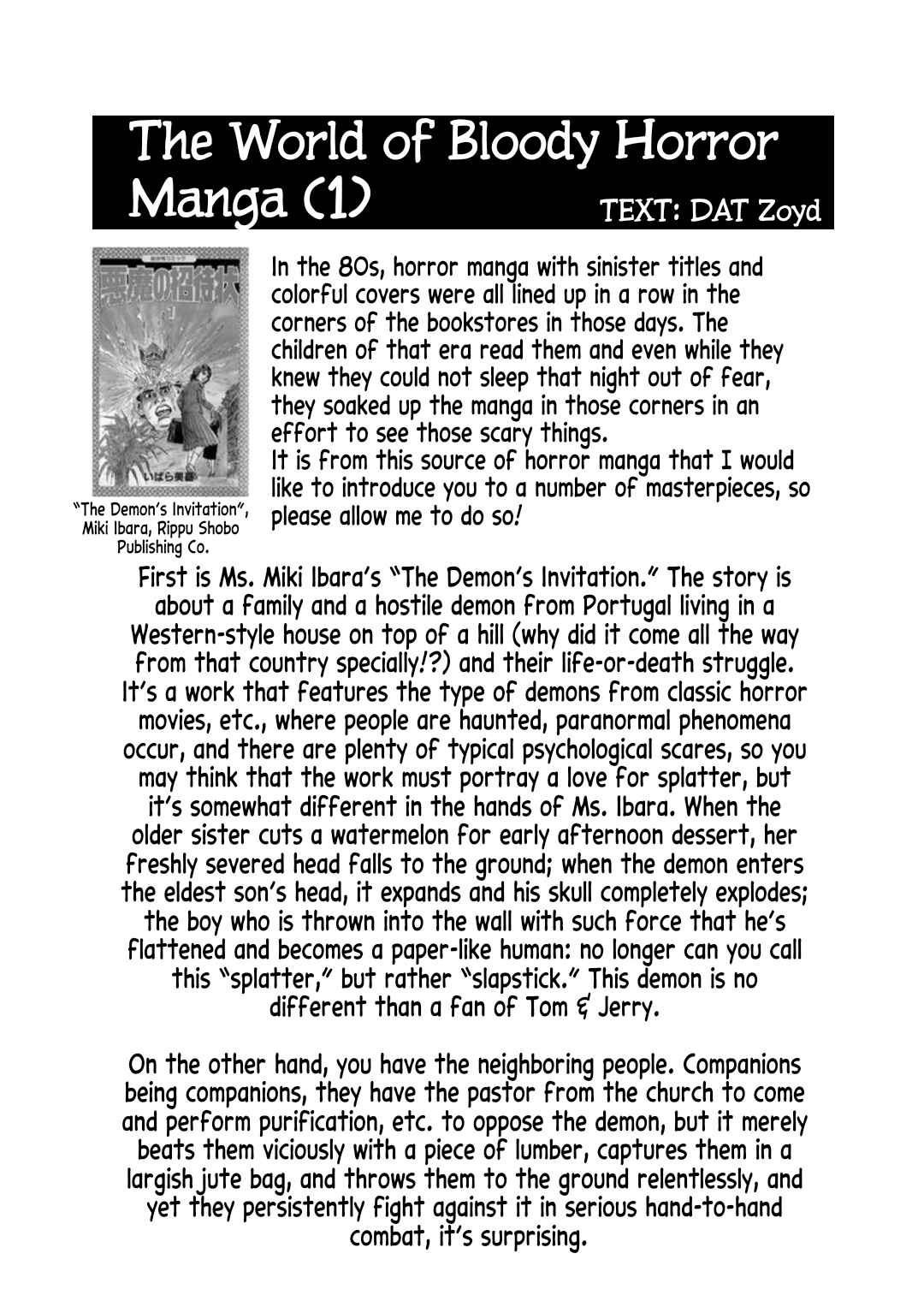 Page 1 Chapter 4.5 Horror Gourmet