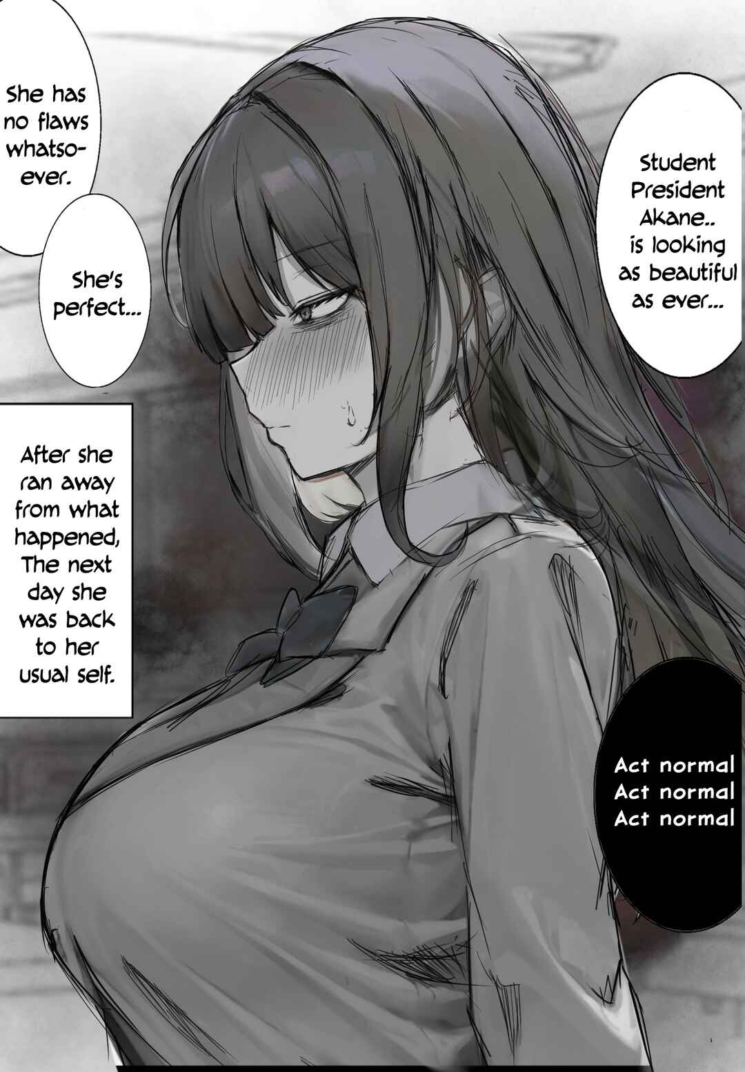 Page 1 Chapter 4 The Perfect Student Council President Was Throwing Up in The Classroom