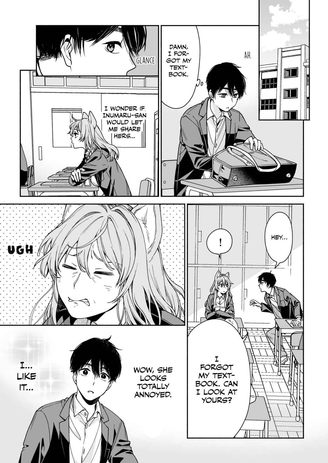 Page 3 Chapter Unknown_d721 Tonari no Seki no Inumimi JK ga Kininaru