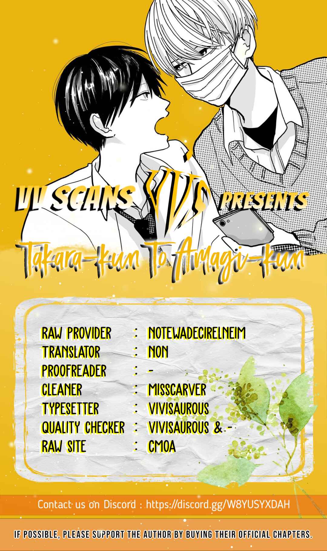Page 1 Chapter 3.5 Takara-kun and Amagi-kun