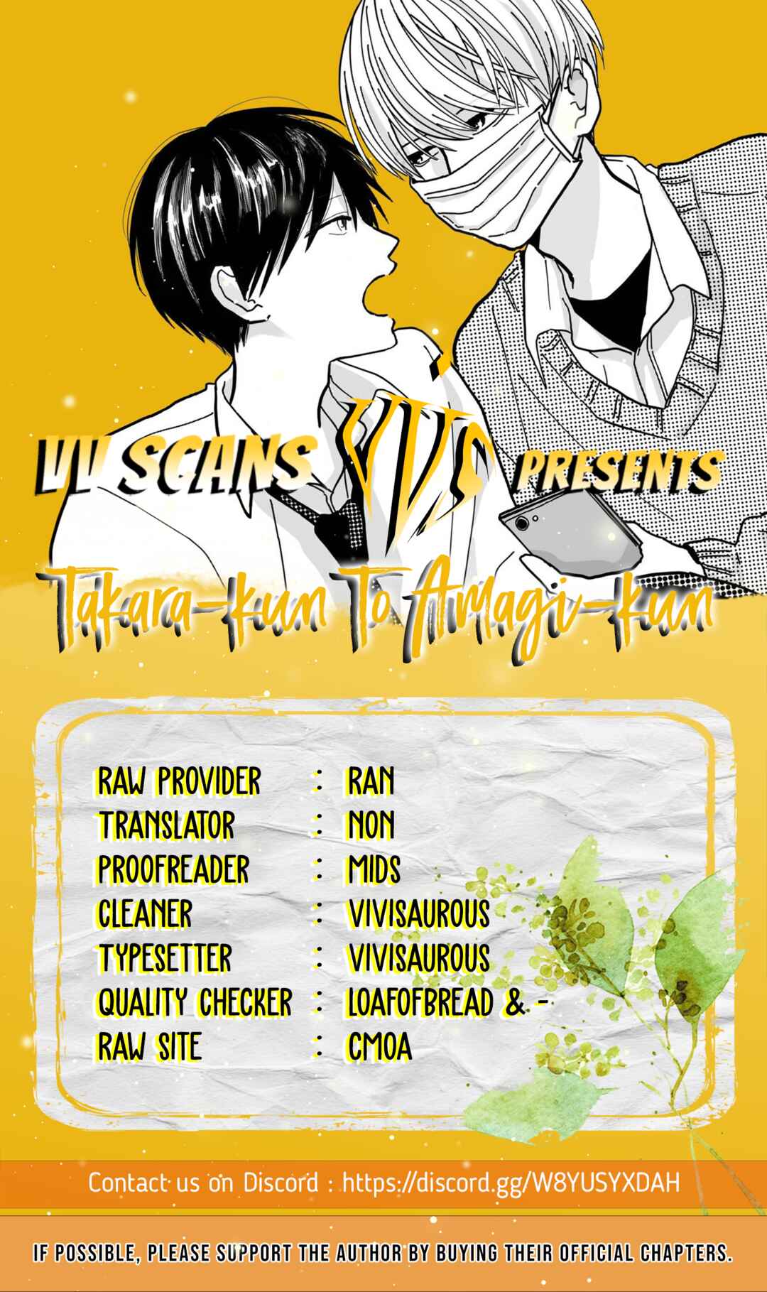Page 1 Chapter 2 Takara-kun and Amagi-kun