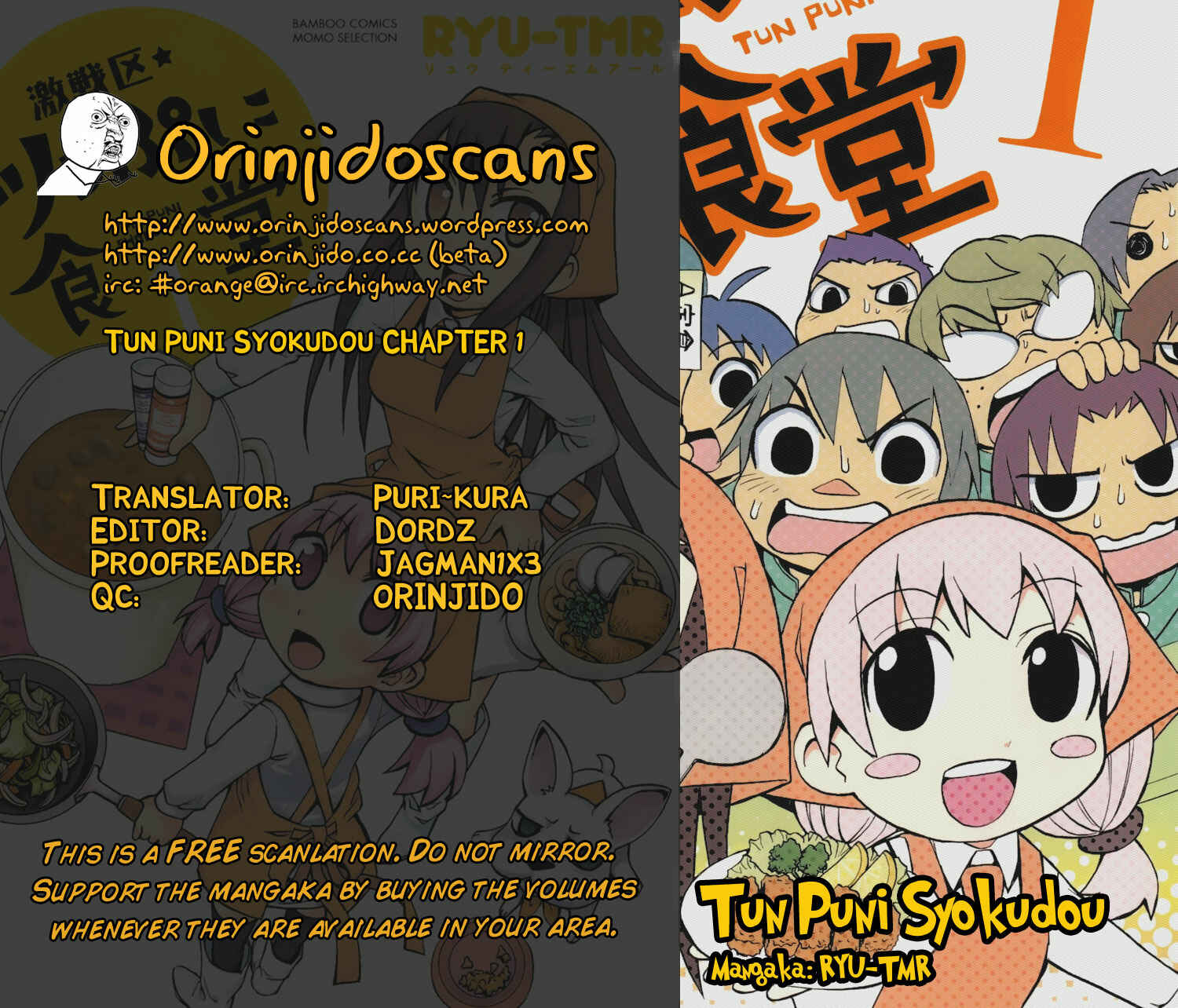 Page 1 Chapter 1 Battleground: Tsumpuni Restaurant