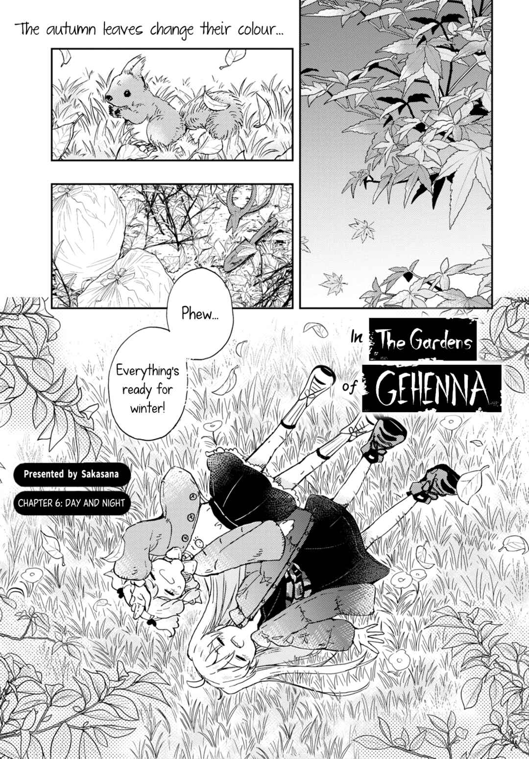 Page 1 Chapter 6 In the Gardens of Gehenna