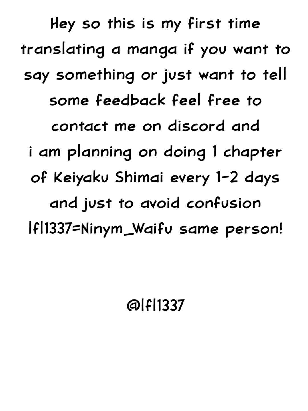 Page 2 Chapter 23.1 Keiyaku Shimai