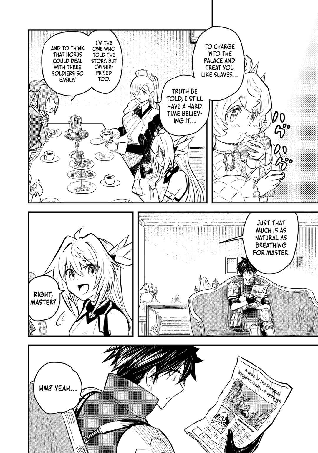 Page 35 Chapter 7 Outo One Ope Golem Master. Masakano Tsuihou!? ~Jiyuu no mi ni Nattanode Deshi no Bijin Yuusha-tachi to Issho ni Saikyou Gouremu Tsukurimasu. Modotte Koi to Iwarete mo Mou Shiran!~