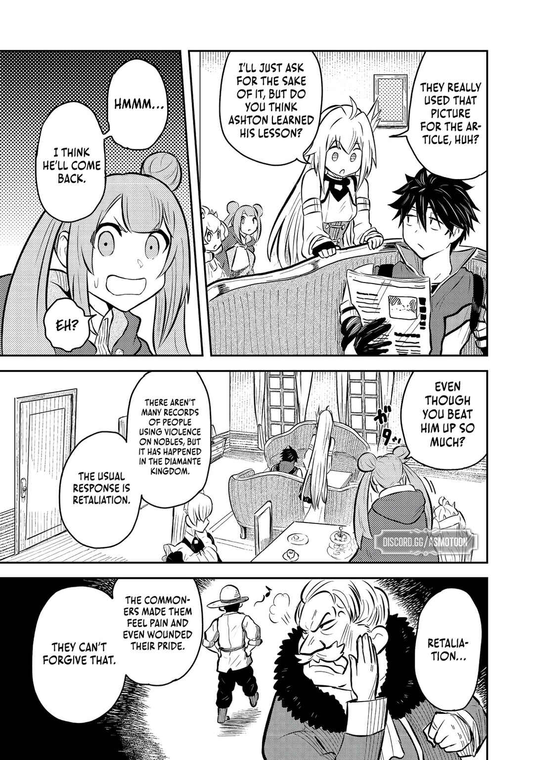 Page 36 Chapter 7 Outo One Ope Golem Master. Masakano Tsuihou!? ~Jiyuu no mi ni Nattanode Deshi no Bijin Yuusha-tachi to Issho ni Saikyou Gouremu Tsukurimasu. Modotte Koi to Iwarete mo Mou Shiran!~