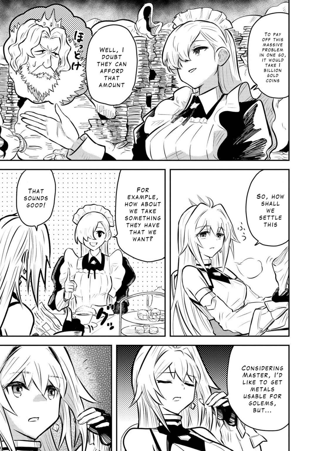 Page 32 Chapter 5 Outo One Ope Golem Master. Masakano Tsuihou!? ~Jiyuu no mi ni Nattanode Deshi no Bijin Yuusha-tachi to Issho ni Saikyou Gouremu Tsukurimasu. Modotte Koi to Iwarete mo Mou Shiran!~