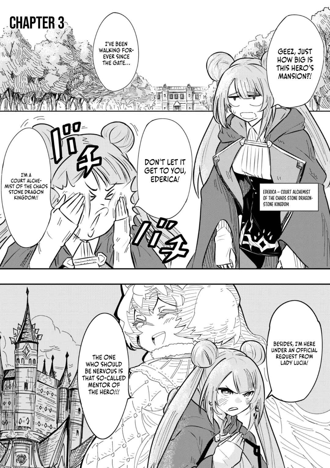 Page 1 Chapter 3 Outo One Ope Golem Master. Masakano Tsuihou!? ~Jiyuu no mi ni Nattanode Deshi no Bijin Yuusha-tachi to Issho ni Saikyou Gouremu Tsukurimasu. Modotte Koi to Iwarete mo Mou Shiran!~