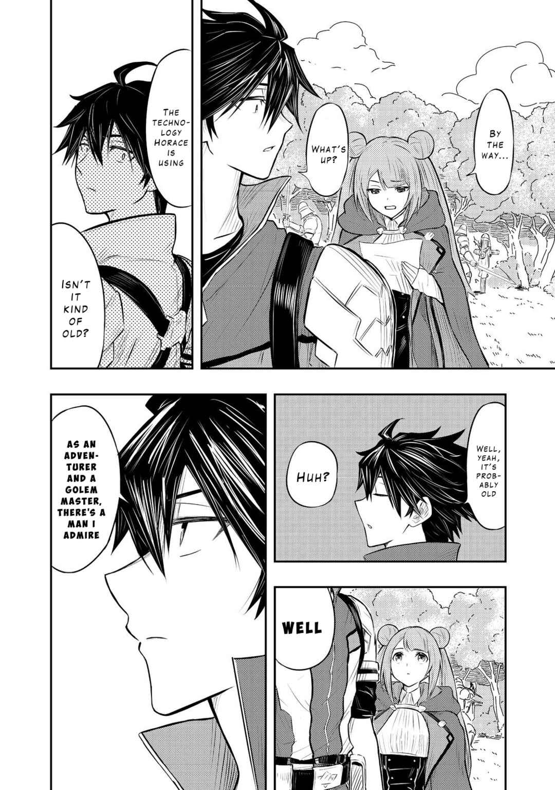 Page 10 Chapter 4 Outo One Ope Golem Master. Masakano Tsuihou!? ~Jiyuu no mi ni Nattanode Deshi no Bijin Yuusha-tachi to Issho ni Saikyou Gouremu Tsukurimasu. Modotte Koi to Iwarete mo Mou Shiran!~