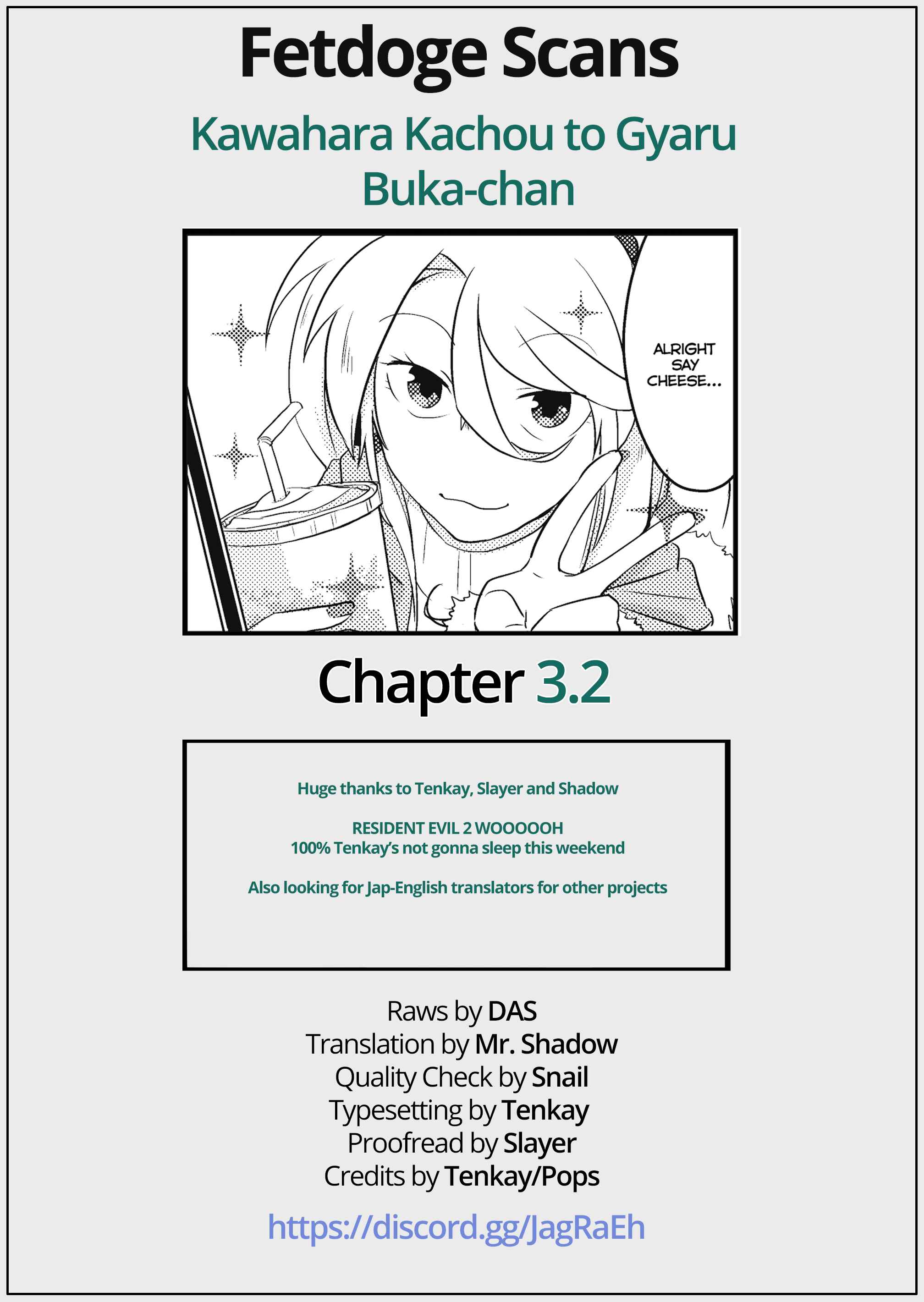 Page 4 Chapter 3.2 Kawahara Kachou to Gyaru Buka-chan