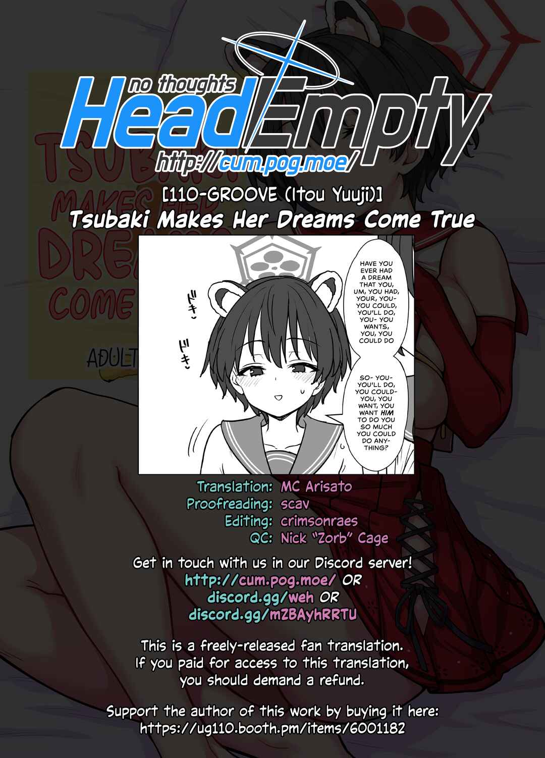 Page 19 Chapter Unknown_9a85 Blue Archive - Tsubaki Makes Her Dreams Come True
