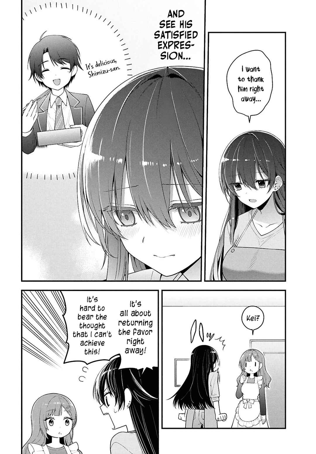 Page 12 Chapter 3 Tonari no Seki no Yankee Shimizu-san ga Kami o Kuroku Sometekita