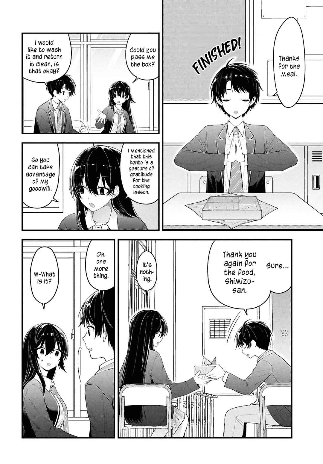 Page 28 Chapter 3 Tonari no Seki no Yankee Shimizu-san ga Kami o Kuroku Sometekita