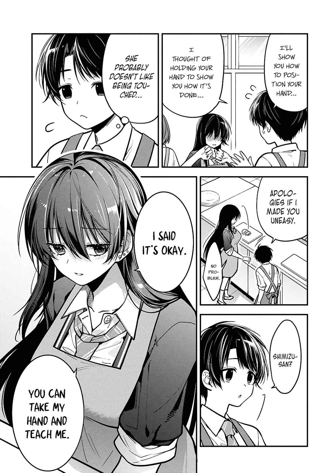 Page 21 Chapter 2 Tonari no Seki no Yankee Shimizu-san ga Kami o Kuroku Sometekita