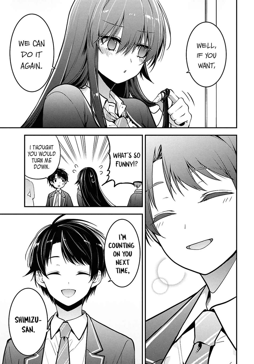 Page 33 Chapter 2 Tonari no Seki no Yankee Shimizu-san ga Kami o Kuroku Sometekita