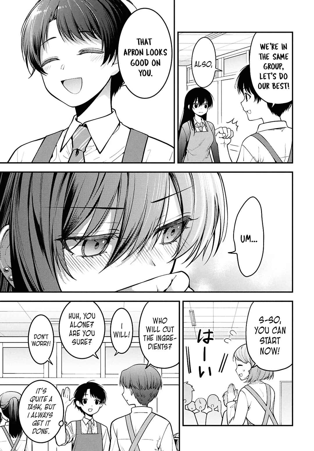 Page 7 Chapter 2 Tonari no Seki no Yankee Shimizu-san ga Kami o Kuroku Sometekita