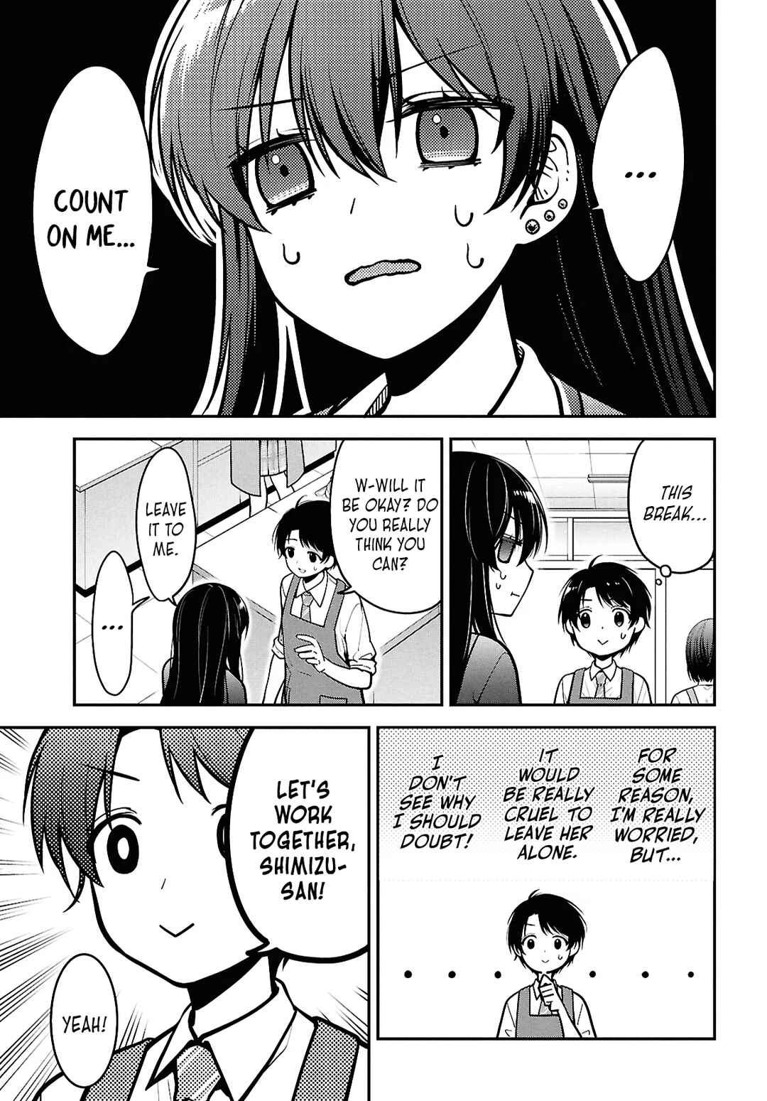 Page 9 Chapter 2 Tonari no Seki no Yankee Shimizu-san ga Kami o Kuroku Sometekita