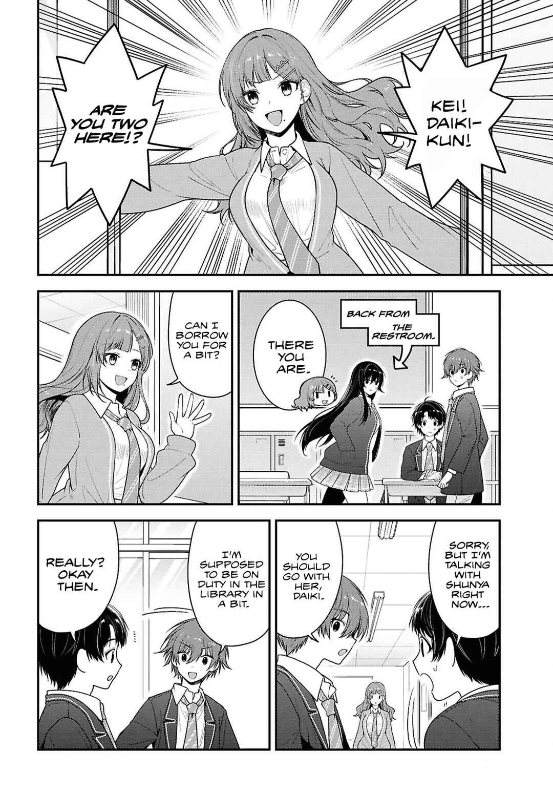 Page 13 Chapter 10 Tonari no Seki no Yankee Shimizu-san ga Kami o Kuroku Sometekita