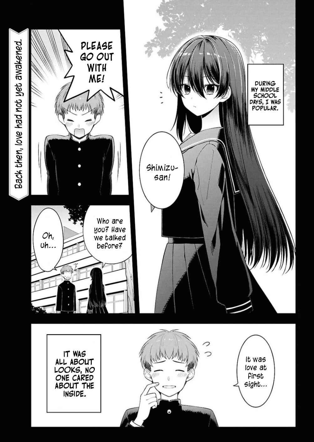 Page 1 Chapter 5 Tonari no Seki no Yankee Shimizu-san ga Kami o Kuroku Sometekita