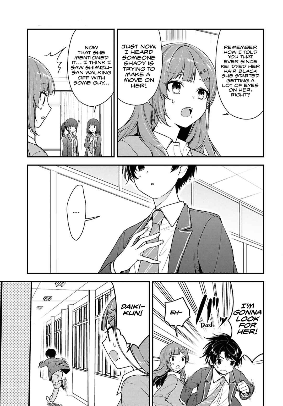 Page 11 Chapter 9 Tonari no Seki no Yankee Shimizu-san ga Kami o Kuroku Sometekita